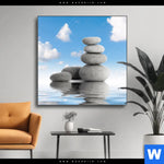 Wechselmotiv Zen Spa Steine Quadrat Produktvorschau mit dem Bild Zen Spa Steine im Format Quadrat.