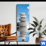 Wechselmotiv Zen Spa Steine Schmal Produktvorschau mit dem Bild Zen Spa Steine im Format Schmal.