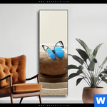 Wechselmotiv Zen Stein Mit Schmetterling Schmal Produktvorschau mit dem Bild Zen Stein mit Schmetterling im Format Schmal.