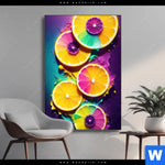 Wechselmotiv Zitronen Neon Farbe Hochformat Produktvorschau mit dem Bild Zitronen Neon Farbe im Format Hochformat.