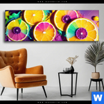 Wechselmotiv Zitronen Neon Farbe Panorama Produktvorschau mit dem Bild Zitronen Neon Farbe im Format Panorama.