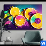 Wechselmotiv Zitronen Neon Farbe Querformat Produktvorschau mit dem Bild Zitronen Neon Farbe im Format Querformat.