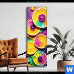 Wechselmotiv Zitronen Neon Farbe Schmal Produktvorschau mit dem Bild Zitronen Neon Farbe im Format Schmal.