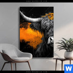 Wechselmotiv Zotteliges Hochland Rind Hochformat Produktvorschau mit dem Bild Zotteliges Hochland-Rind im Format Hochformat.