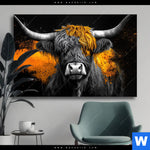 Wechselmotiv Zotteliges Hochland Rind Querformat Produktvorschau mit dem Bild Zotteliges Hochland-Rind im Format Querformat.