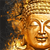 Wechselmotiv Buddha Golden Splash Quadrat Zoom wandbild.com