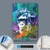 Canvalight® Leuchtbild  Affe Pop Art No.2  Hochformat Material wandbild.com