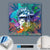 Canvalight® Leuchtbild  Affe Pop Art No.2  Quadrat Material wandbild.com