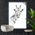 Canvalight® Leuchtbild Bleistiftzeichnung Giraffe Hochformat Produktfoto wandbild.com