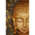 Canvalight® Leuchtbild Buddha & Bambus in Gold Hochformat Motive wandbild.com