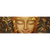 Canvalight® Leuchtbild Buddha & Bambus in Gold Panorama Motive wandbild.com