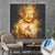 Canvalight® Leuchtbild Buddha Golden Splash Quadrat Produktfoto wandbild.com