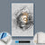 Canvalight® Leuchtbild  Buddha - Grunge-Stil  Hochformat Material wandbild.com