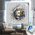 Canvalight® Leuchtbild Buddha - Grunge-Stil Quadrat Produktfoto wandbild.com