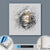 Canvalight® Leuchtbild  Buddha - Grunge-Stil  Quadrat Material wandbild.com