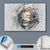 Canvalight® Leuchtbild  Buddha - Grunge-Stil  Querformat Material wandbild.com