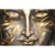 Canvalight® Leuchtbild Buddha Silber & Gold Querformat Motive wandbild.com