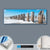 Canvalight® Leuchtbild  Buhnen in Wellen am Strand  Panorama Material wandbild.com