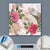 Canvalight® Leuchtbild  Eifelturm & Rosen  Quadrat Material wandbild.com