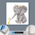 Canvalight® Leuchtbild  Elefant & Entlein  Quadrat Material wandbild.com