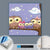 Canvalight® Leuchtbild  Eulenfamilie  Quadrat Material wandbild.com