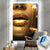 Canvalight® Leuchtbild Goldene Lippen Hochformat Produktfoto wandbild.com
