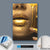 Canvalight® Leuchtbild  Goldene Lippen  Hochformat Material wandbild.com