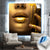 Canvalight® Leuchtbild Goldene Lippen Quadrat Produktfoto wandbild.com