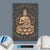 Canvalight® Leuchtbild  Goldener Buddha No.2  Hochformat Material wandbild.com