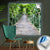 Canvalight® Leuchtbild Hängebrücke im Dschungel Quadrat Produktfoto wandbild.com