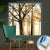 Canvalight® Leuchtbild Herbstspaziergang Quadrat Produktfoto wandbild.com