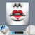 Canvalight® Leuchtbild  Herz-Mund  Quadrat Material wandbild.com