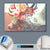 Canvalight® Leuchtbild  Hirsch & Blumen  Querformat Material wandbild.com