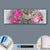 Canvalight® Leuchtbild  Leopard & Blumen  Panorama Material wandbild.com