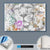 Canvalight® Leuchtbild  Löwe & Blumen  Querformat Material wandbild.com