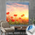 Canvalight® Leuchtbild Mohnblumenfeld bei Sonnenuntergang Quadrat Produktfoto wandbild.com