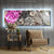 Canvalight® Leuchtbild Mops & Blumen Panorama Produktfoto wandbild.com