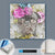 Canvalight® Leuchtbild  Mops & Blumen  Quadrat Material wandbild.com