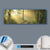 Canvalight® Leuchtbild  Morgenspaziergang im nebeligem Wald  Panorama Material wandbild.com