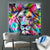 Canvalight® Leuchtbild Pop Art Löwe No.1 Quadrat Produktfoto wandbild.com