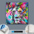 Canvalight® Leuchtbild  Pop Art Löwe No.1  Quadrat Material wandbild.com