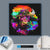 Canvalight® Leuchtbild  Pop Art Stier  Quadrat Material wandbild.com