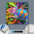 Canvalight® Leuchtbild  Regenbogen Chamäleon No.2  Quadrat Material wandbild.com