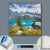 Canvalight® Leuchtbild  Sommermorgen am Bergsee  Quadrat Material wandbild.com