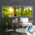 Canvalight® Leuchtbild Sonne im grünen Wald Panorama Produktfoto wandbild.com