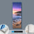 Canvalight® Leuchtbild  Sonnenuntergang in Bucht  Panoramahochformat Material wandbild.com