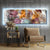 Canvalight® Leuchtbild Tiger & Blumen Panorama Produktfoto wandbild.com