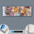 Canvalight® Leuchtbild  Tiger & Blumen  Panorama Material wandbild.com