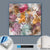 Canvalight® Leuchtbild  Tiger & Blumen  Quadrat Material wandbild.com