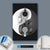 Canvalight® Leuchtbild  Totenkopf Yin Yang  Hochformat Material wandbild.com